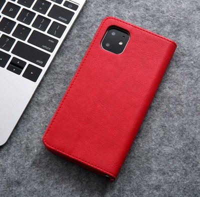 GMO 2免運Samsung三星Note 20 Ultra復古商務翻蓋多功能插卡皮套手機套殼紅色保護套殼
