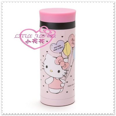 小花花日本精品♥ Hello Kitty  不鏽鋼直飲水壺保溫保冷水杯 保溫瓶粉色氣球11245704