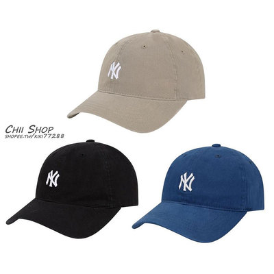 【CHII】韓國 MLB Korea 兒童 基本款 棒球帽 兒童帽 NY 奶茶 黑色 白色 深藍 粉紅-滿599免運 巴卡巴卡