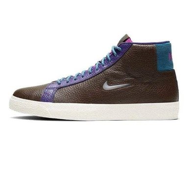 Nike SB ZOOM BLAZER MID PRM 經典 復古 高幫 黑紫 運動 滑板鞋 CU5283-201 男鞋