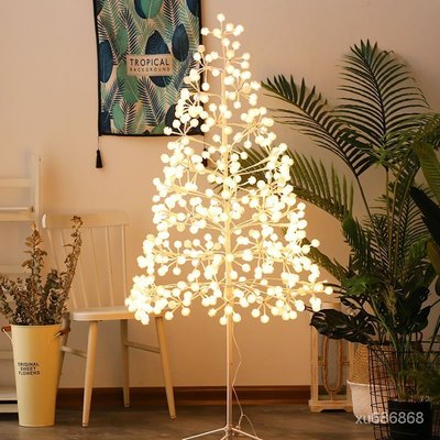 【促銷】聖誕樹燈led彩燈圓球白樺樹發光聖誕節裝飾網紅房間布置家用燈飾 WIAP