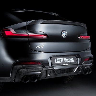 ✽顯閣商行✽俄羅斯原裝 LARTE Design BMW G02 X4 尾翼 高亮黑 改裝 M40i F98 X4M