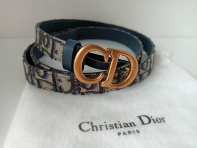 二手 Christian Dior 老花 腰帶 皮帶 現貨
