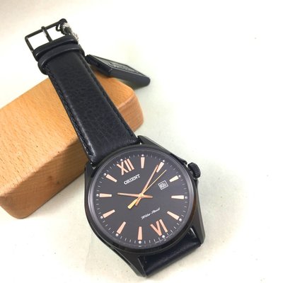 ORIENT 東方錶 BASIC SPORTS系列 基本型日期顯示運動石英錶 皮帶款 黑色 FUNF2001B