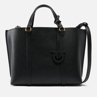 代購Pinko Carrie Classic Bottalato Fontana Shopper Leather Tote Bag氣質優雅外觀上班族托特包托特包