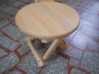 100%天然全台灣檜木造型折合椅凳特價出清僅此1組