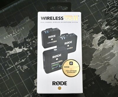 萬佳國際 現貨免運 澳洲 Rode Wireless Go II 1對2 無線麥克風 正成公司貨 領夾式麥克風 Vlog拍攝 影片收音 訪問收音 門市近西門町