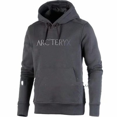 Arcteryx始祖鳥長袖連帽T恤運動T恤(秋冬厚款)正品公司貨16427黑色棉質保暖透氣不悶熱
