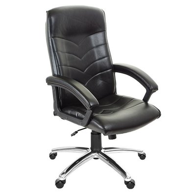 GXG 高背皮面 電腦椅 (鋁合金腳座/防刮輪) 型號1005 LU
