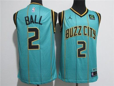 拉梅羅·鮑爾 (LaMelo Ball) NBA夏洛特黃蜂隊 2020～21 城市版 球衣2號