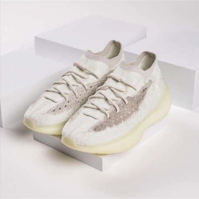 【正品】adidas originals Yeezy Boost 380 "Calcite Glow" 白夜光潮鞋
