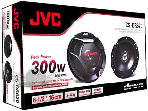 (逸軒自動車)JVC CS-DR620 300W低音喇叭 汽車音響喇叭組 6.5吋