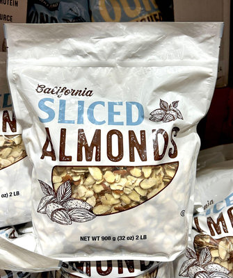 Costco好市多 California 杏仁切片 908公克  sliced almonds