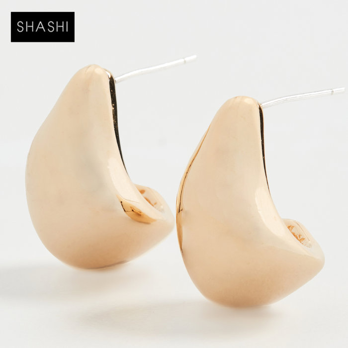 SHASHI 紐約品牌 Odyssey 奧德賽耳環 光芒水滴金色耳環 孫芸芸款