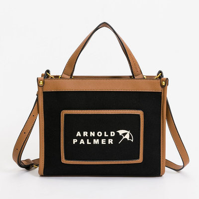 雨傘牌 包包【永和維娜】Arnold Palmer 手提包 附長背帶 Soleil系列 黑色 432-6003-09-6