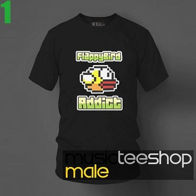 【手機遊戲系列】【Flappy Bird】短袖T恤(共2種顏色可供選購 男生版.女生版皆有) 新款上市專單進貨!