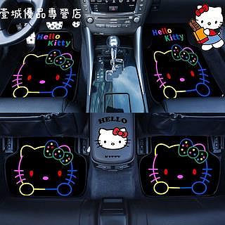 Hello kitty 哆啦a夢 汽車腳墊可愛卡通潮流腳踏墊通用型地毯式四季絨面防滑車墊子（滿599元免運）