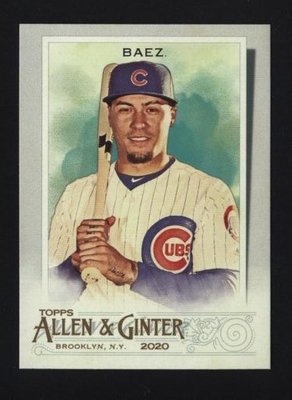 2020 Topps Allen and Ginter #77 Javier Baez - Chicago Cubs