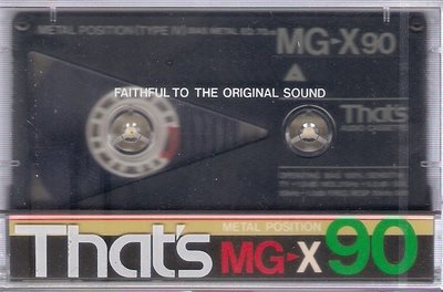 【全新未拆空白帶】 That's MG-X90 Metal Position TYPE IV 金屬錄音帶《日本製》