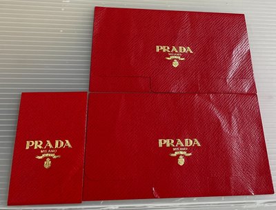 龍廬-自藏出清~紙製品-PRADA標誌品牌限量版品牌紅包袋2入/只有1套/可收藏送人自用過年包紅包