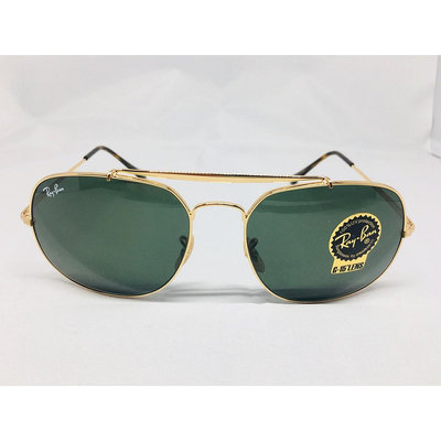 RAY BAN雷朋RB3561 001經典騎士造型金屬方框太陽眼鏡*