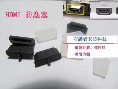 中壢 HDMI防塵塞 筆電HDMI防塵塞 高清接口保護膠塞 電腦顯示卡、電視通用 黑/透明兩色可選 【守護者安防】