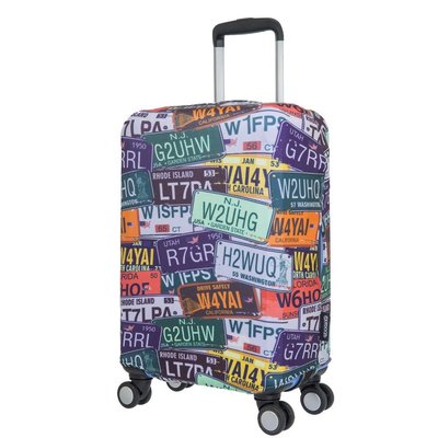 《現貨》【OUTDOOR】行李箱保護套-車牌塗鴉L號（適用於26-30吋行李箱）