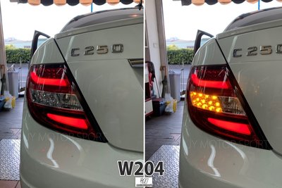 》傑暘國際車身部品《全新賓士 W204 C300 C250 07-11 12-13年 紅白 LED光柱 尾燈 後燈 實車