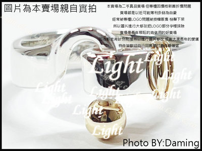 【Light &amp; co.】二手真品 TIFFANY &amp; CO 925 純銀750 K金 18K 金珠扣 戒指
