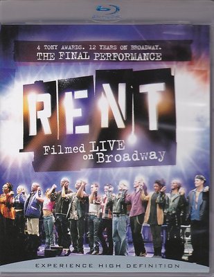 高清藍光碟 Rent Filmed Live on Broadway 百老匯音樂劇：吉屋出租 中文 25G