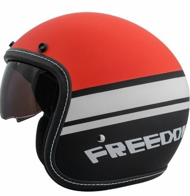 台中富源 [THH] T-383A+ FREEDOM 騎士帽 gogoro 偉士牌 重機 哈雷 內建鏡片 安全帽 橘色