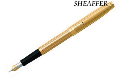 [Pen筆]SHEAFFER西華 戰斧金桿金夾鋼筆 F尖 9474
