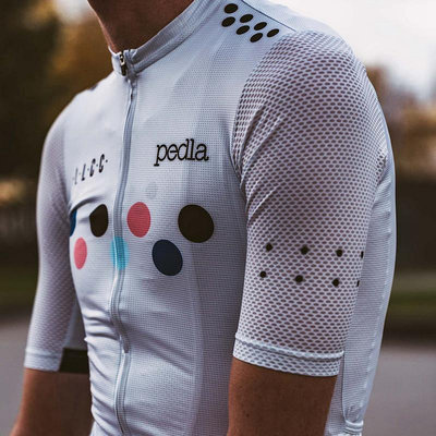 Pedla Luna Powerband 自行車球衣男士空氣網眼短袖公路自行車賽車襯衫透氣自行車速乾