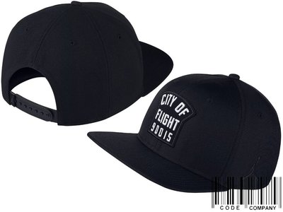 =CodE= NIKE AIR JORDAN CITY OF FLIGHT CAP 貼布棒球帽(黑)894674-011