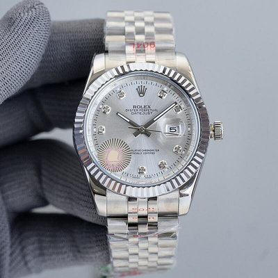 直購#ROLEX 勞力士 男錶 日誌型系列 自動機械 鋼間金 日期顯示 手錶 白盤鑲鑽116234