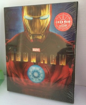 【BD藍光】鋼鐵人 1：雙碟幻彩外紙套鐵盒珍藏版Iron Man(台灣繁中字幕) 福爾摩斯小勞勃道尼