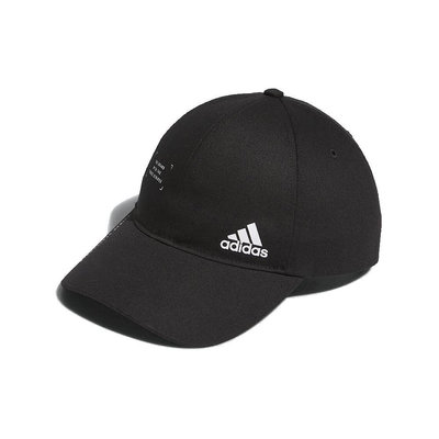 Adidas 愛迪達黑色運動帽 遮陽帽 棒球帽 膠印logo帽子 IM5230