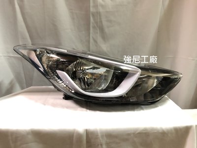 全新 現代 HYUNDAI ELANTRA 14 15 16 年 原廠型黑底大燈