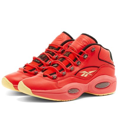 =CodE= REEBOK QUESTION MID X HOT ONES 皮革籃球鞋(紅) GV7093 戰神 預購
