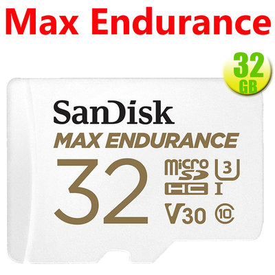 SanDisk 32GB 32G microSDHC【Max Endurance】microSD V30