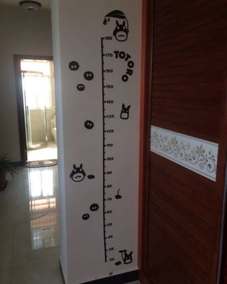 「現貨」《龍貓》可愛量身高量測尺 壓克力 兒童房 幼兒園 牆壁貼