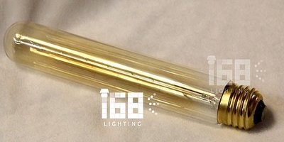 【168 Lighting】 LOFT工業風創意生活復古愛迪生T185試管造型燈泡(E27/110V/40W)