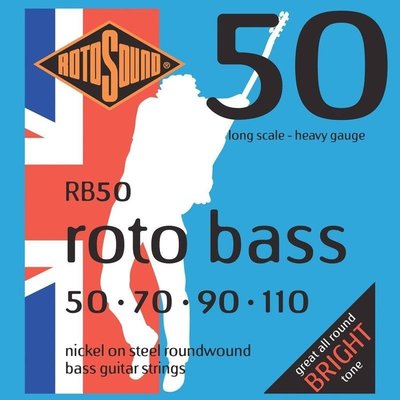 【老羊樂器店】開發票 ROTOSOUND RB50 (50-110) 電貝斯弦 貝斯弦 鎳弦 4弦 英國製 公司貨