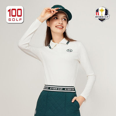 RyderCup萊德杯高爾夫服裝女長袖T恤秋季時尚復古拉鏈Polo衫