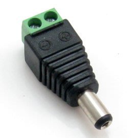 DC圓管公頭5.5x2.5mm對2個線端子 也適用監控設備及3C產品的電源插頭