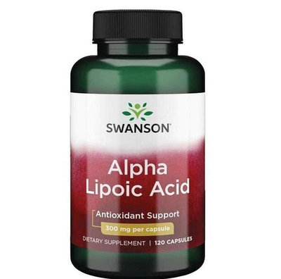 【樂派】阿爾法硫辛酸 Alpha Lipoic Acid 300mg 120粒/瓶 美國斯旺森SWANSON