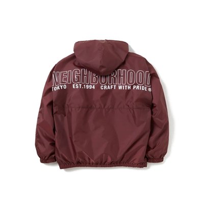 希望商店】NEIGHBORHOOD ANORAK JACKET 23AW 套頭連帽機能衝鋒衣半拉鍊