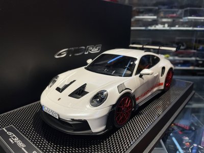 吉華@ 1/18 TP Porsche 992 GT3 RS 珍珠白/紅輪