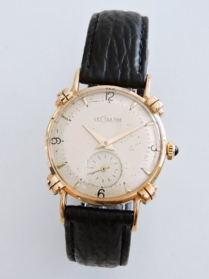 (十大名錶)正14K金 Le-Coultre 積家 典藏造形手上鍊機械古董錶