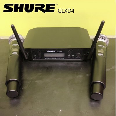 樂器出租 SHURE GLXD4無線麥克風組出租～ 每組每日租金$1200/日(24H)